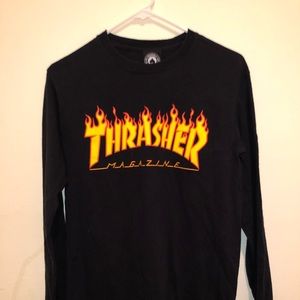thrasher flames shirt